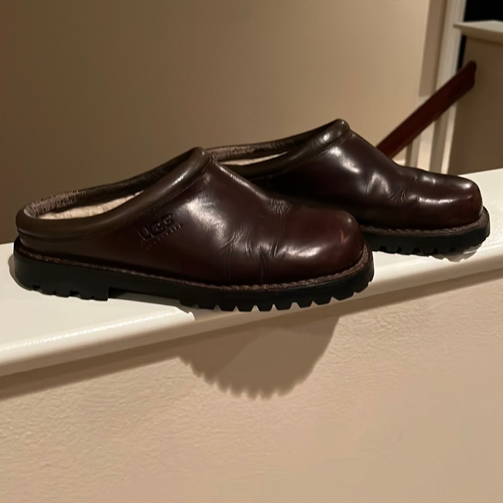 Ugg leather slip ons